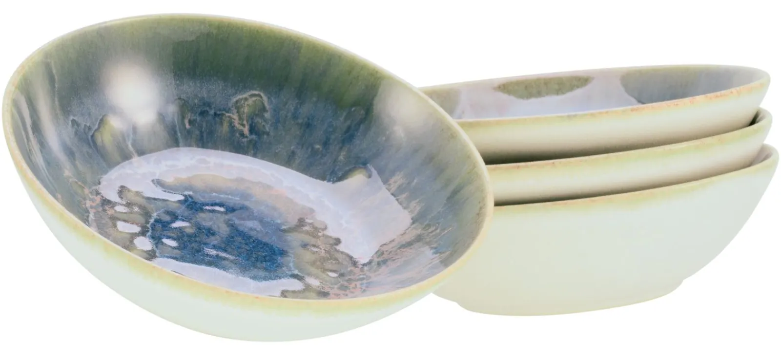 Creatable Bowls & Schüsseln|Geschirrset|Yuki - Mehrzweckschale 4-tlg - Grün-blau