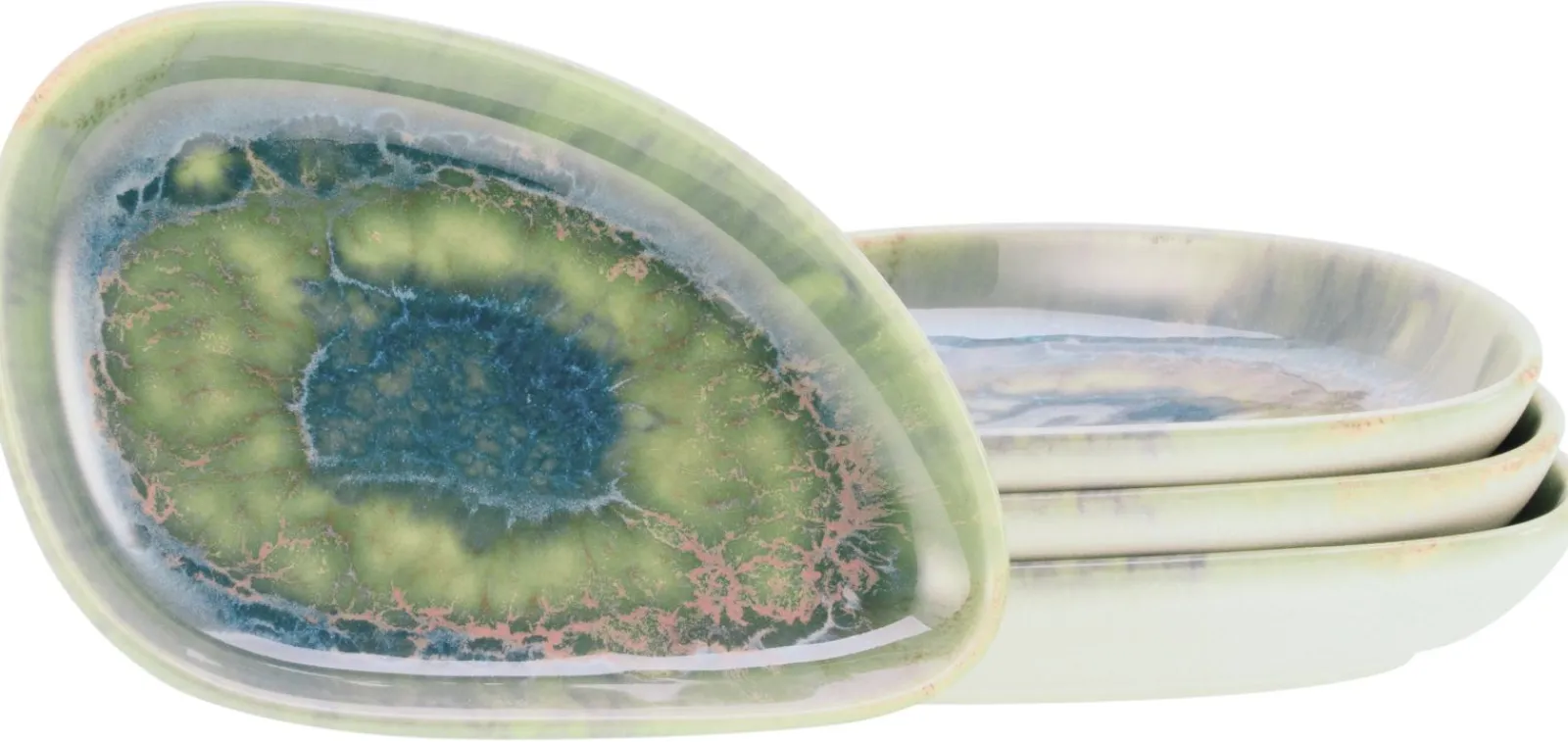 Creatable Bowls & Schüsseln|Geschirrset|Yuki - Schale 4-tlg - Grün-blau