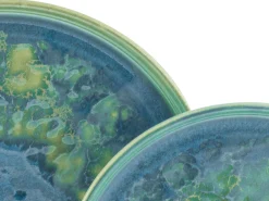 Creatable Geschirrset|Teller|Yuki - Speiseteller 4-tlg - Grün-blau
