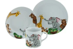 Creatable Geschirrset|Zoo - Kinderservice 3-tlg - bunt